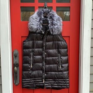 Sam Edelman faux fur puffer vest NWT
